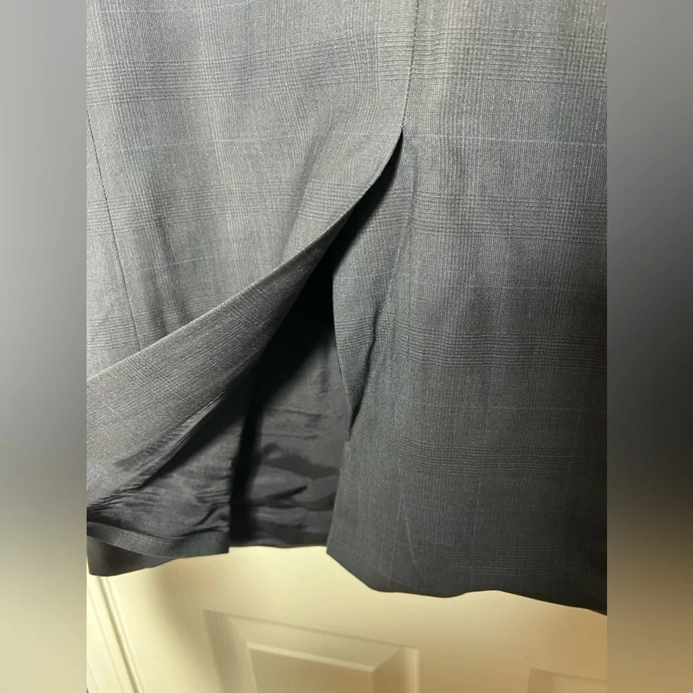 Brooks Brothers 346 Mens 42L Blue Plaid Wool Suit Jacket Blazer Sport Coat 42 L